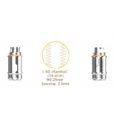 Aspire Nautilus X 1,5 Ohm Verdampferköpfe, 5 Stück