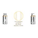 Aspire Nautilus X 1,5 Ohm Verdampferköpfe, 5 Stück