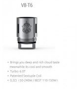 Smok TFV8  V8-T6 Sextuple Ersatz Coils 0.20 Ohm, 3 Stück