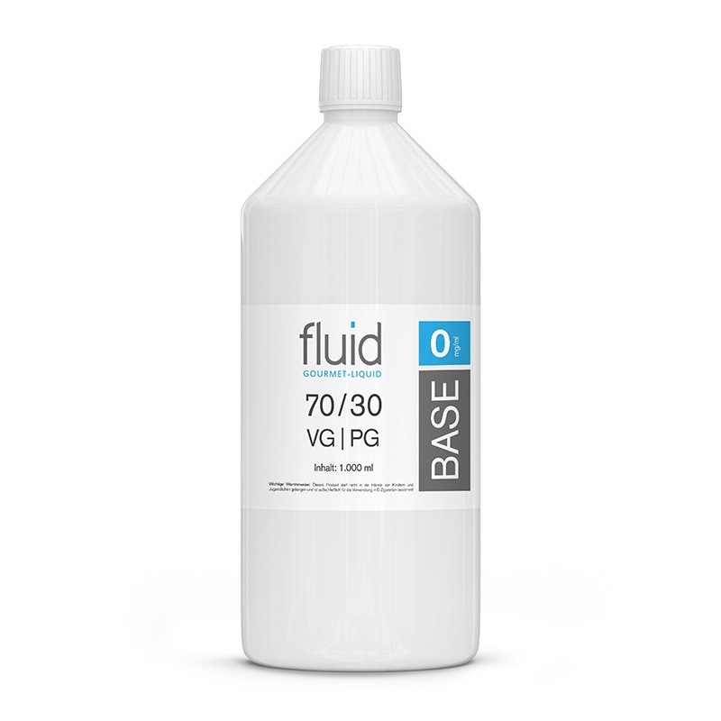 Base 1000 ml, 0 mg/ml, VPG 70-30 - Fluid Gourmet Liquid Swiss - E-Zigaretten,  E-Liquid, Aromen und Basen mit Nikotin. Direkt vom Hersteller zum Bestpreis.